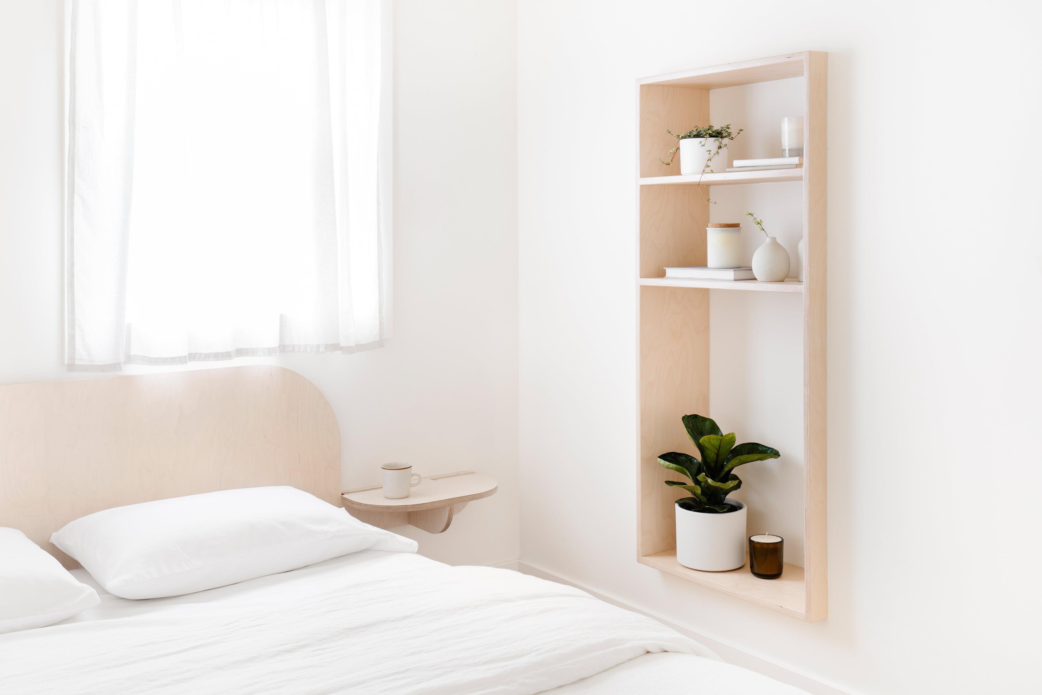 Clean room with bright decor