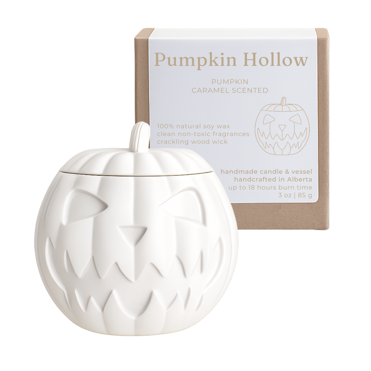 Studio Akiyo - Pumpkin Hollow Soy Candle Pumpkin Caramel | Fall Autumn