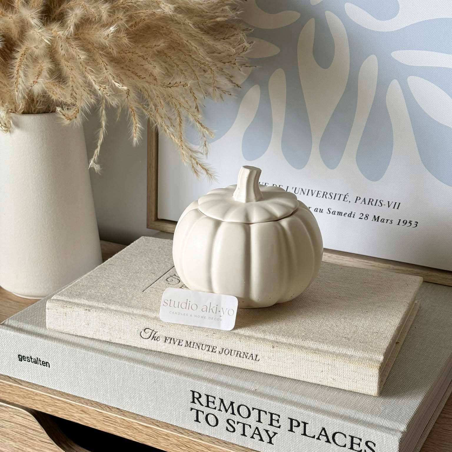 Studio Akiyo - Pumpkin Jar Soy Candle Pumpkin Chai | Fall Autumn
