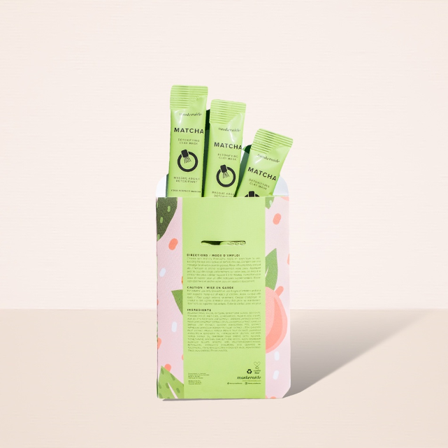 Maskeraide - Matcha Clay Mask – Detox & Pore Cleansing (3 Pack)