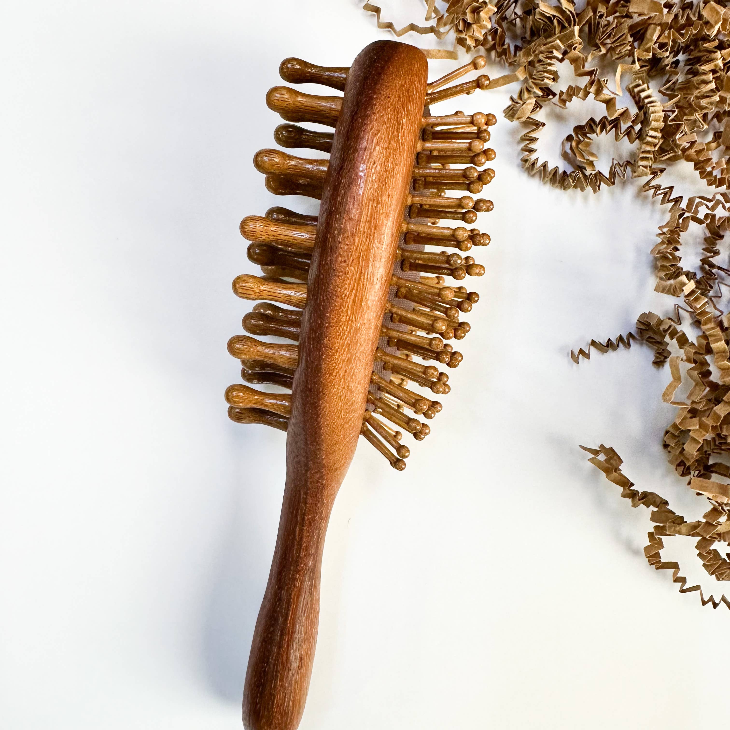 Smile Boutiques - Sandalwood Hair  Brush and Scalp Massager