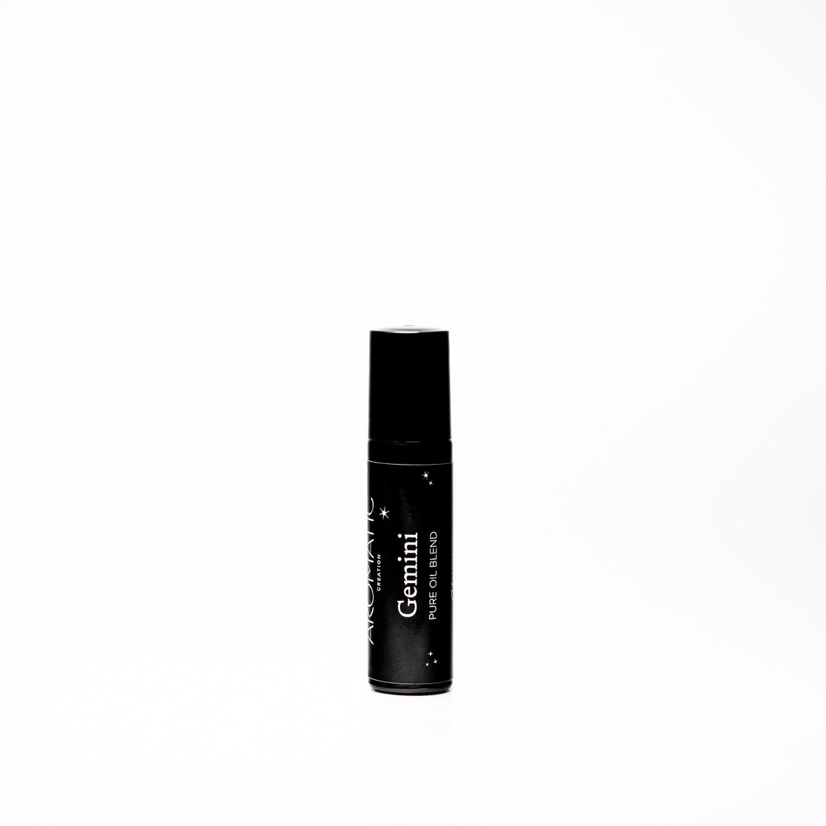 Black cylindrical bottle labeled 'Gemini' on a white background