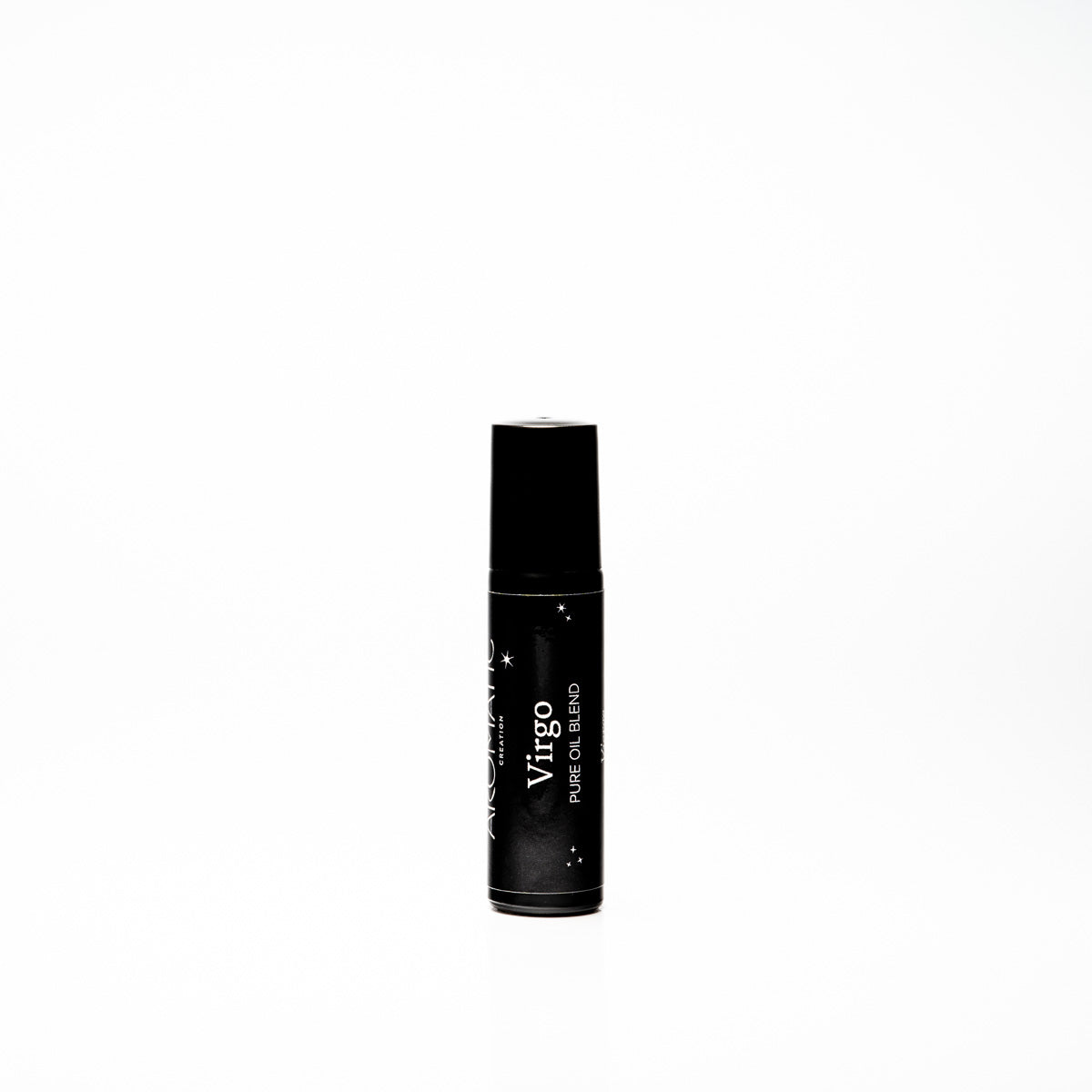 Black cylindrical bottle labeled 'Virgo' on a white background